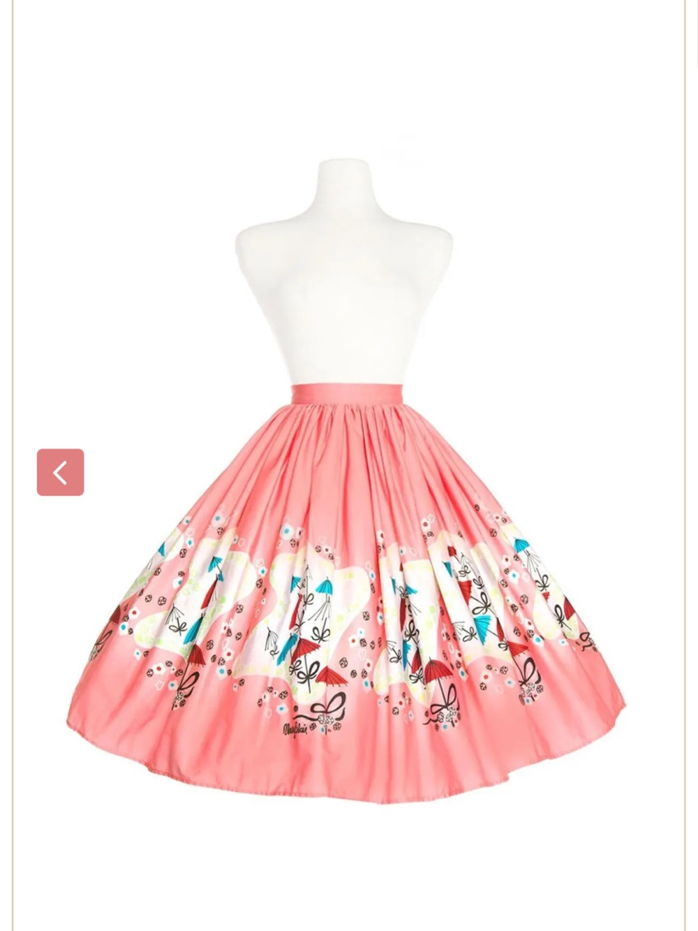Pinup Couture Mary Blair Umbrella Art Skirt